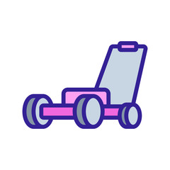 garden cultivator icon vector. garden cultivator sign. color symbol illustration