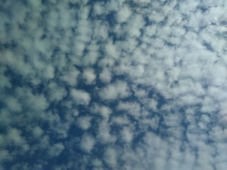clouds in the blue sky