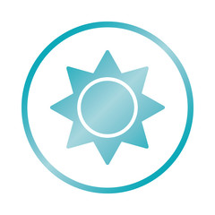 sun symbol icon, gradient style
