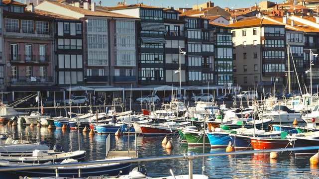 Harbor view of Lekeitio in the Basque Country
