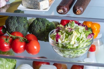 Fridge frozen ingredient meal nature, cheese raw.