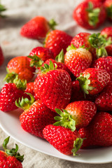 Raw Red Organic Strawberries