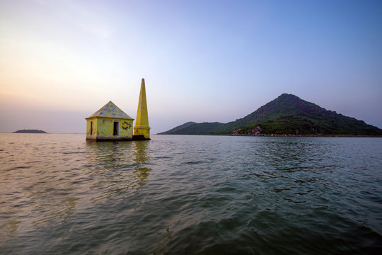 island in the sea at rambha odisha india
