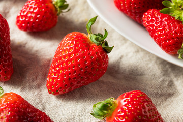 Raw Red Organic Strawberries