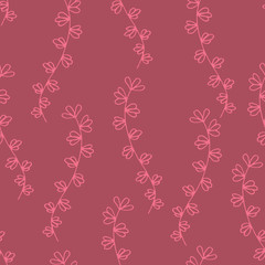 Pink twigs with leaves