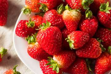 Raw Red Organic Strawberries