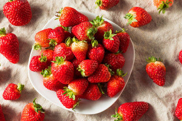 Raw Red Organic Strawberries