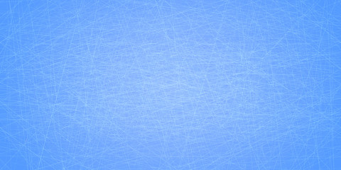 Ice hockey rink vector illustration. Winter sports design. Flat style. Ice texture. Hockey field on a blue background with markup