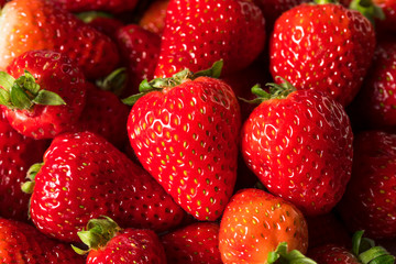 Raw Red Organic Strawberries
