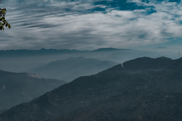Obraz premium mountain landscape with clouds