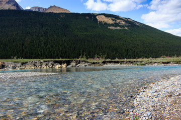 Fototapeta premium Flussbiegung Rocky Mountains