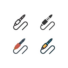 aux cable icon vector illustration design