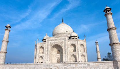 Fototapeta na wymiar Taj Mahal in Agra, Uttar Pradesh, India.