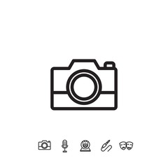 digital camera icon vector illustration design