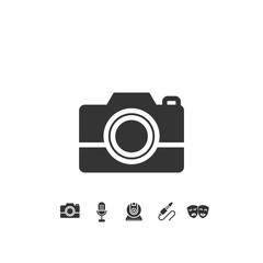 digital camera icon vector illustration design