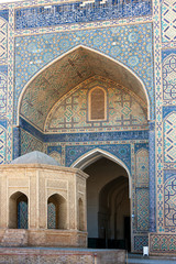 Fototapeta na wymiar Poi Kalyan Ensemble, the Islamic religious complex in Bukhara, Uzbekistan