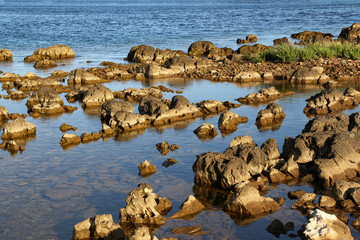 Rocky coast on the Adriatic in Croatia
