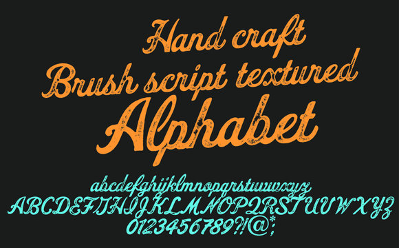  Vintage Brush Script Modern Alphabet. Retro Typeface. Letters.Vector Alphabet. Exclusive Custom Letters.
Vector illustration.
