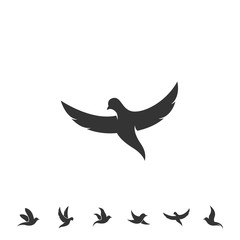 flying bird icon vector illustration design