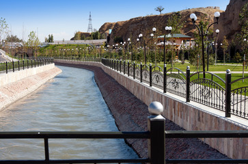 On the shore of Siab, near Mausoleum of Saint Daniel in Samarkand