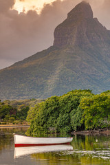 Tamarin Bay and Rempart Mountain, Mauritius