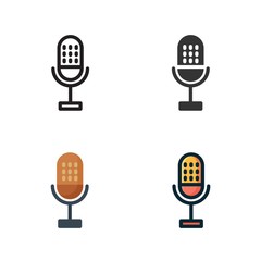 microphone icon vector illustration design