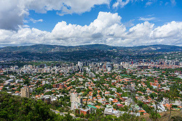 Top view of Caracas from Avila National Park (Venezuela).