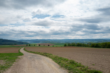 Landschaft und Ackerbau im Sauerland bei Hespecke
