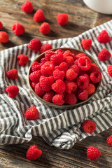 Raw Organic Red Raspberries