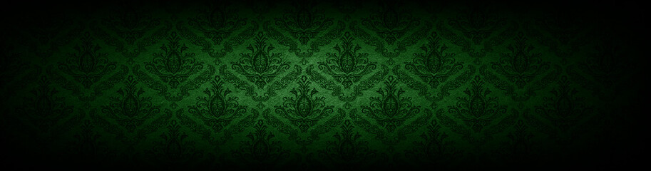 baroque green wallpaper background