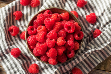 Raw Organic Red Raspberries