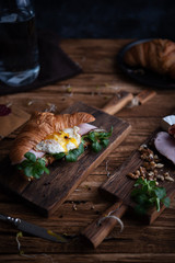 Healthy croissant for breakfast on - 347970981