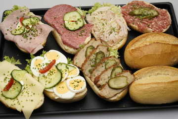 Halbe Belegte Brötchen