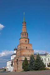 Soyembika Tower in the Kazan Kremlin. Republic of Tatarstan, Russia..