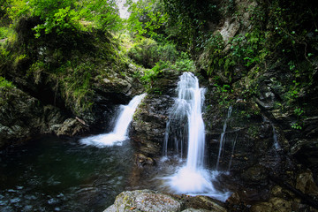 Piminoro waterfall, in the Aspromonte national park.