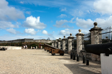 Cannon in Castillo de la Real Fuerza. Cuba. Havana...