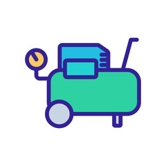 industrial technology device icon vector. industrial technology device sign. color symbol illustration