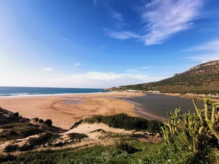 Fototapeta na wymiar A beach in Tangier