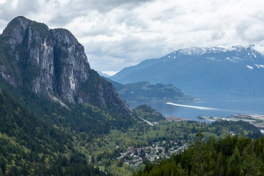 The Chief, granit monolith facing Howe Sound bay.