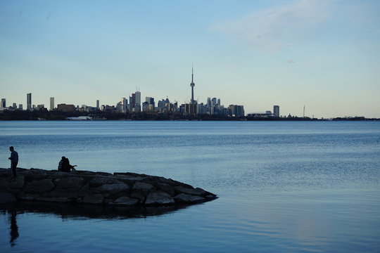 Toronto Skyline Viewed From Humber Bay Park