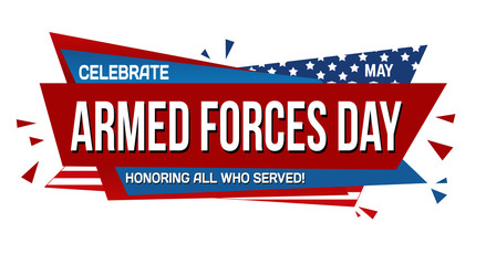 Armed forces day banner design