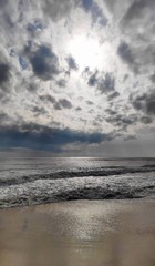 A beautiful beach view just after the rain