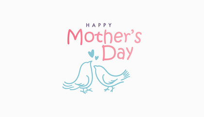Happy Mother's Day hand drawn sketch. Vector illustrator
