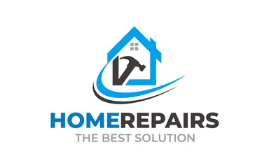 Creative Home repair Concept Logo Design
