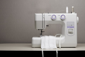 Protective mask, sew at home with your own hands from a cow virus, pandemic