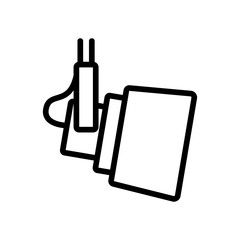 professional stage spotlight icon vector. professional stage spotlight sign. isolated contour symbol illustration