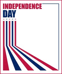 Vector illustration for US Independence Day celebration