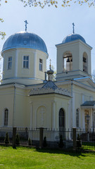 Orthodox Church of the Birth of Holy Jesus&rsquo; Mother Rezekne, Latvia. Sunny Spring Day