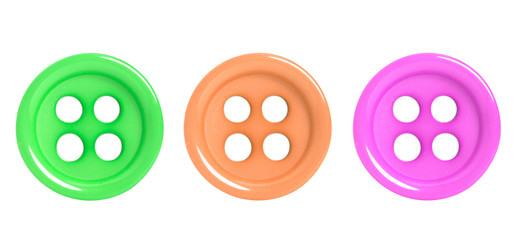 Color button isolated on white background