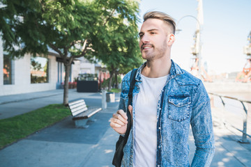 Man walking on the street.